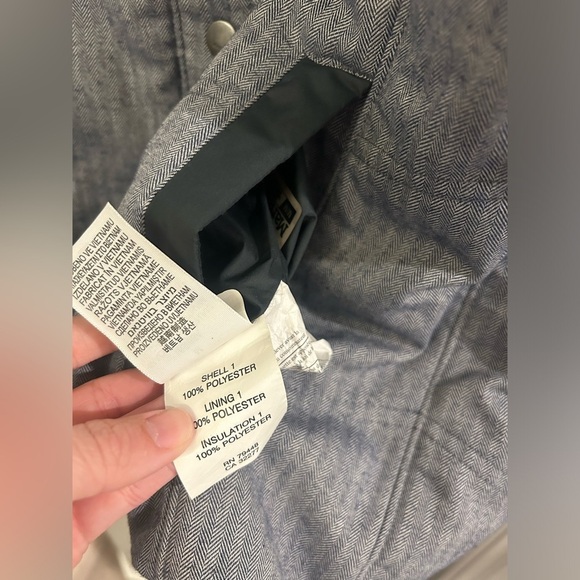 Marmot Reversible Vest Men’s Medium Grey Geometric Button Up - Picture 7 of 11